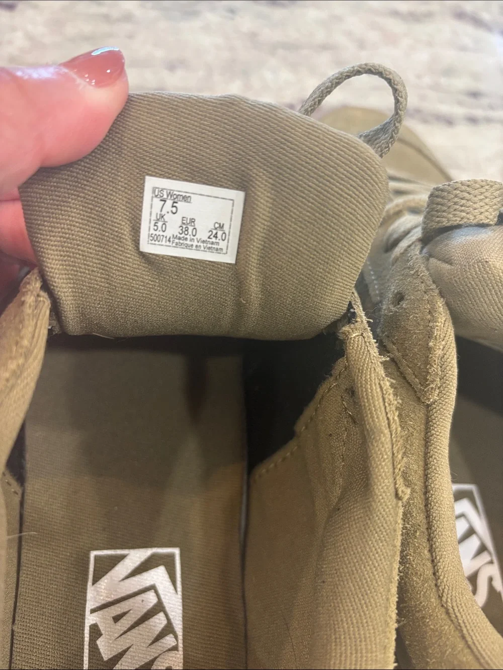 Vans - Youth size 6 or Women’s size 7.5